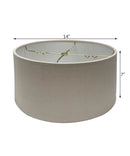 Textured Oatmeal Hardback Drum Lampshade 14"x14"x7"