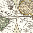 Vintage World Map 1716