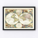 Vintage World Map 1690