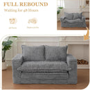 Dark Grey Interconvertible Sleeper Sofa Bed Cushions