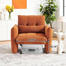 Taupe Sherpa Upholstered Accent Arm Chair Luxurious