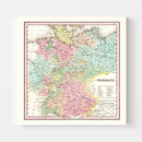 Vintage Map of Germany 1842
