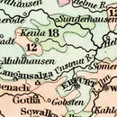 Vintage Map of Germany 1842