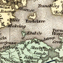 Vintage Map of Denmark 1836