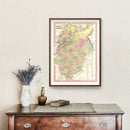 Vintage Map of Russia (in Europe) 1842
