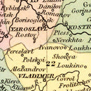 Vintage Map of Russia (in Europe) 1842