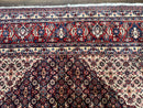 Persian Tabriz Rug 11x14 Navy Blue Herati Wool Carpet