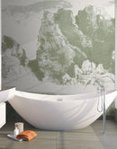 Shan Shui Traditional Chinese Mountain Landscape Scenery Painting Wall Mural.