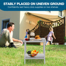 30''*24'' Commercial Work Table for Restaurant and Home Stainless Steel Kitchen Prep Table with Under Shelf