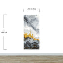 Gray and Gold Marble Stone Quartz Mural Wall Sticker