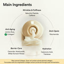 Abib Non-animal Collagen Eye Cream Jericho Rose Tube, 1.01 fl. oz.(30 mL), Anti-Aging Eye Cream with Bakuchiol, Caffeine, Niacinamide for Dark Circles, Puffiness, Wrinkles, Fine Lines, Korean Skincare