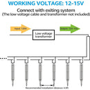 ALP53 6-Pack Low Voltage Pathway Lights Package Cast Aluminum, 3W 12V AC/DC LED Walkway Lighting