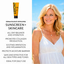 JACKET Sunscreen SPF 50+ | Mineral Sunscreen with Vitamin C | Water Resistant 80 Min, Natural, Reef Safe | UVA/UVB Broad Spectrum Protection for Face & Body, 4 FL Oz