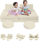 8-Piece Kids Play Couch Solid Color