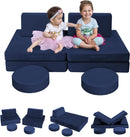 8-Piece Kids Play Couch Solid Color