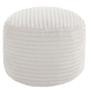 Round Pouf Ottoman Foot Rest, 20"x15"