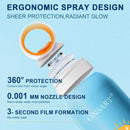 Reef Safe Sunscreen Spray SPF 50, Zinc Oxide Mineral Sunscreen Spray, Broad Spectrum UVA/UVB Protection, 360° Spray, Lightweight & Water Resistant, 6.76oz/200ml