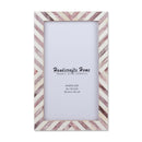 Poster Picture Frame Chevron Pattern in 5 Sizes, Brown