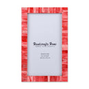 Poster Picture Frame Classic Pattern Bone Inlay Collection in 6 Sizes, Red