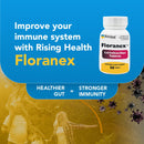 Rising Health - Floranex Tablets - Lactobacillus Probiotic Dietary Supplements - 50 Tablets