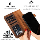 Casper iPhone 14 Series Detachable Leather Wallet Case