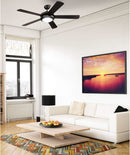 Comet 52 Inch Matte Black Ceiling Fan With LED Light Kit