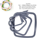 Plastic Square Hoop Nurge 170-13 Anthracite