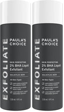 Paulas Choice-SKIN PERFECTING 2% BHA Liquid Salicylic Acid Exfoliant-Facial Exfoliant for Blackheads, Enlarged Pores, Wrinkles & Fine Lines, 4 oz Bottle (Pack of 2)