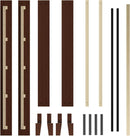Queen Platform Bed Frame Dark Walnut Underbed Storage