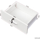 White modern simple hair desk, multi-layer storage, large storage space