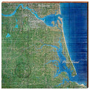 Salisbury, Newburyport and Plum Island Map Home Decor Art Print on Real Wood