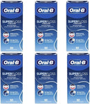 Oral-B Super Floss Threader Dental Floss, Pre-Cut Strands, 50 Count (Pack of 6) – Mint Flavor (Packaging May Vary)