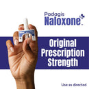 Padagis Naloxone HCI Nasal Spray, 4 mg – Emergency Treatment for Opioid Overdose - Rapid-Response Opioid Overdose Reversal, 2 Dose Single Use Nasal Spray
