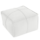 Round Pouf Ottoman Foot Rest, 20"x15"