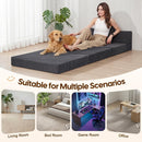 Folding Sleeper Chair Bed, 4-in-1 Boneless Futon