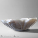 White Flower Marble Vessel Sink