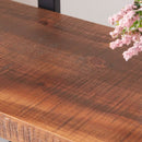 Four Tier Natural Wood Bookshelf Rustic Industrial
