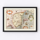 Vintage Map of China 1623
