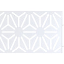 Outdoor & Indoor Privacy Screen Metal Privacy Screen 76' H×48' W, Freestanding Decorative Privacy Screen for Deck Balcony Patio, Privacy Fence Panels for Outside Lawn Garden PS118 WHITE