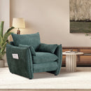 Sharp-Angle Modern Chair - Suitable for a variety of scenarios, this is a stylish single seat for modern spaces Green