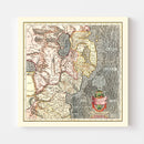 Vintage Map of Ulster, Ireland 1623