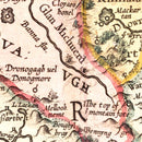 Vintage Map of Ulster, Ireland 1623