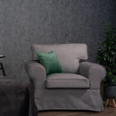 Ektorp Armchair Slipcover Cotton Grey Replacement For IKEA