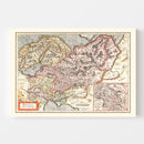 Vintage Map of Russia 1623