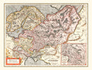 Vintage Map of Russia 1623