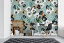 Flower Blossom Botanical Gardens Design Mural.