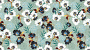 Flower Blossom Botanical Gardens Design Mural.