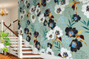 Flower Blossom Botanical Gardens Design Mural.