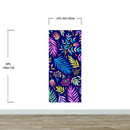 Bright Colorful Fern Arrangement Mural.