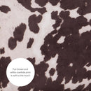 Stylish Cowhide Print Bar Stool with Comfortable Padded Seat